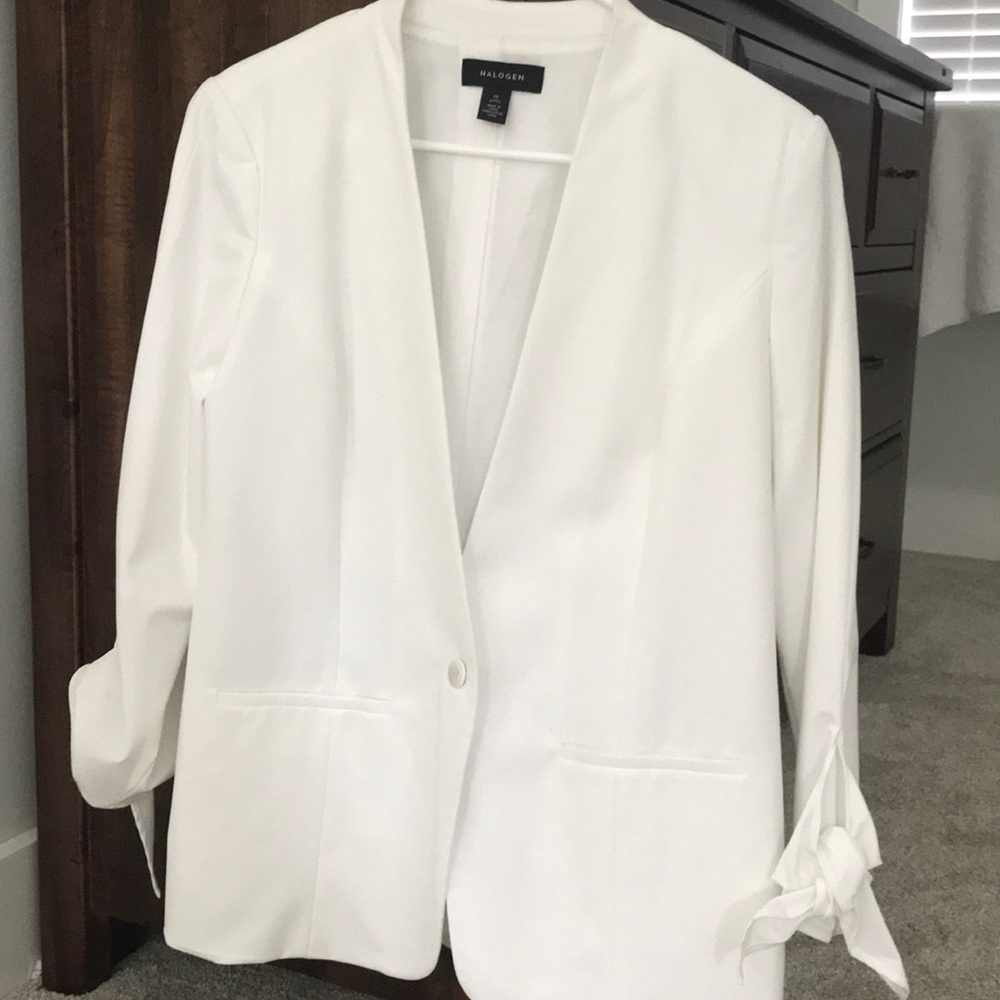 Halogen white blazer